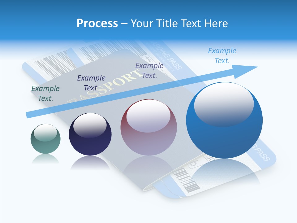 Barcode Flight Business PowerPoint Template