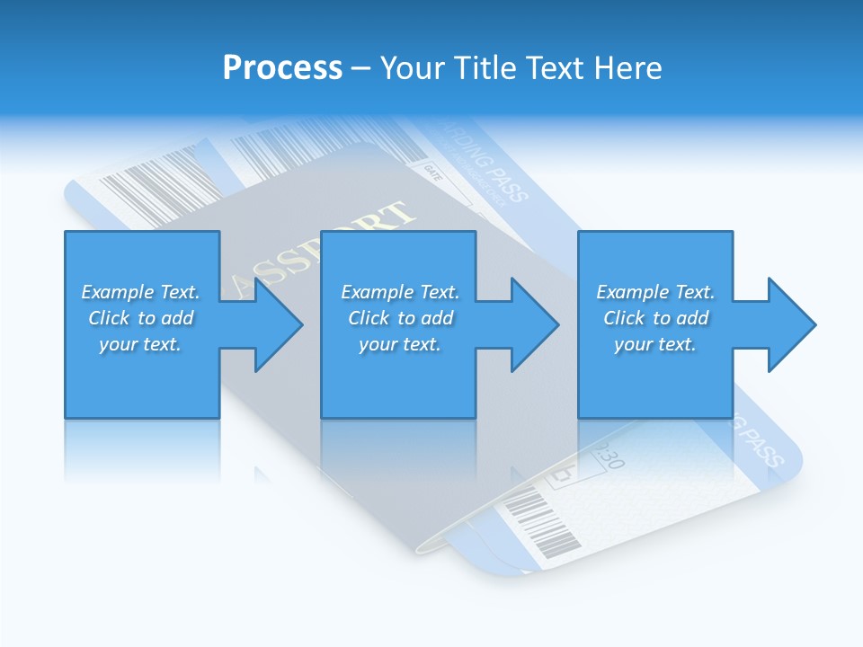 Barcode Flight Business PowerPoint Template