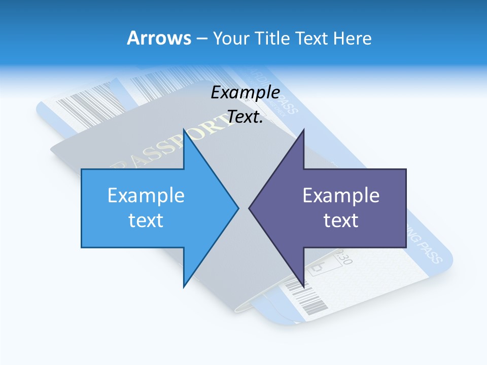 Barcode Flight Business PowerPoint Template