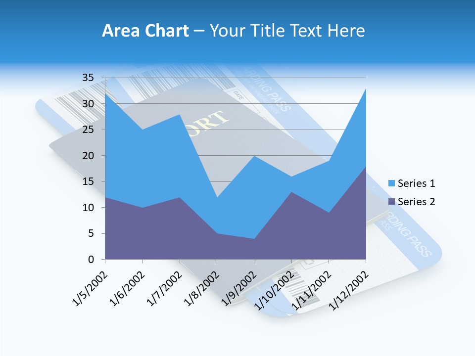 Barcode Flight Business PowerPoint Template