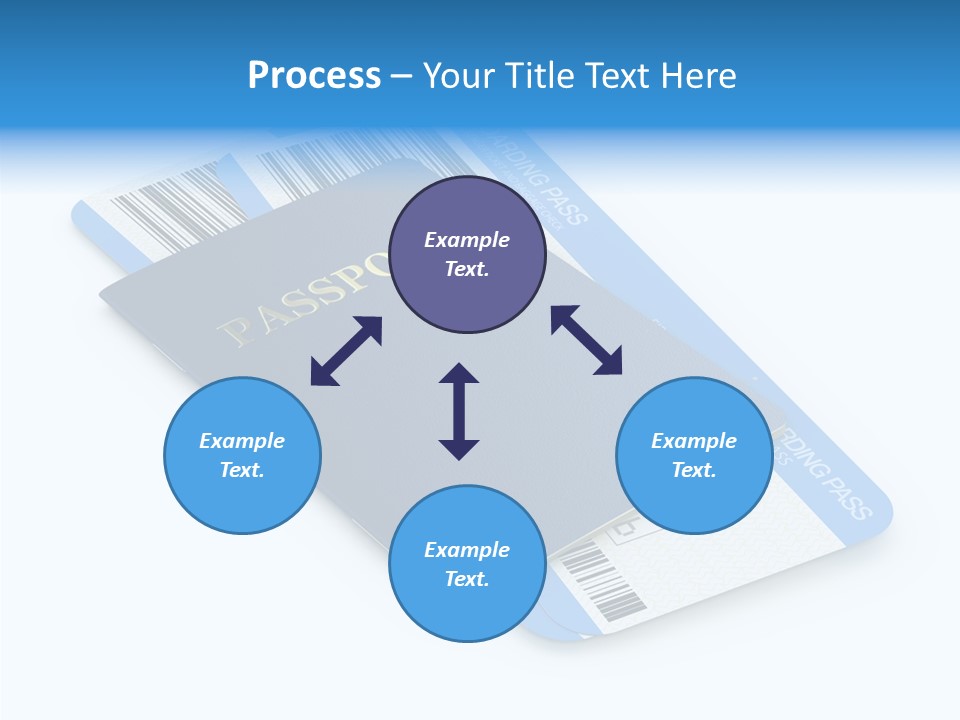 Barcode Flight Business PowerPoint Template