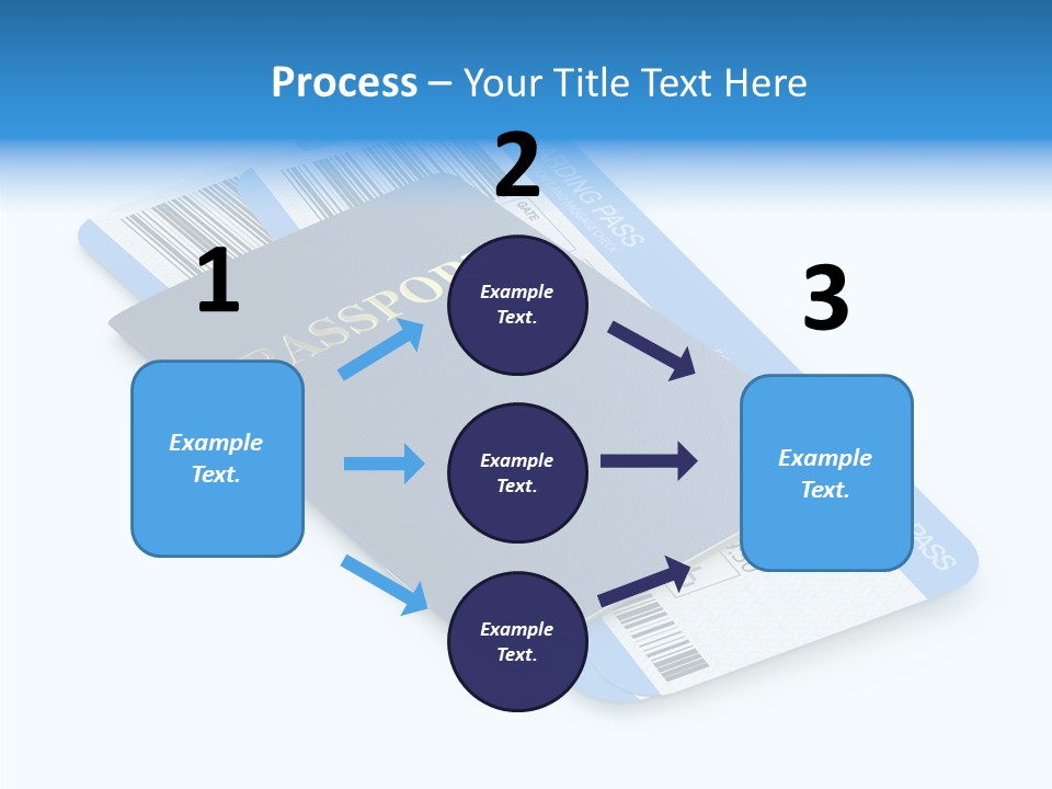 Barcode Flight Business PowerPoint Template