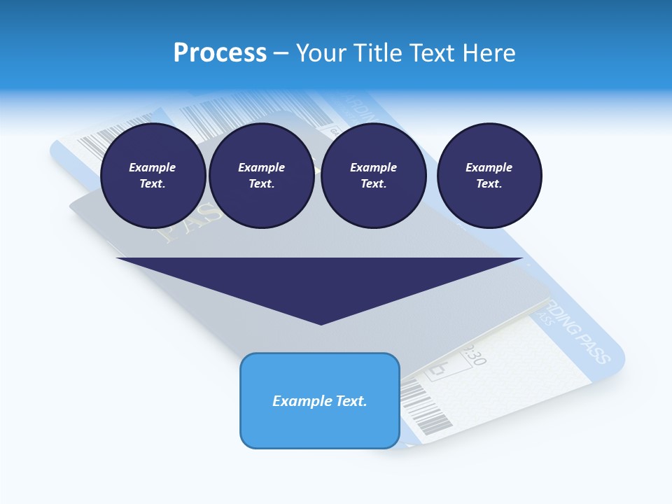 Barcode Flight Business PowerPoint Template