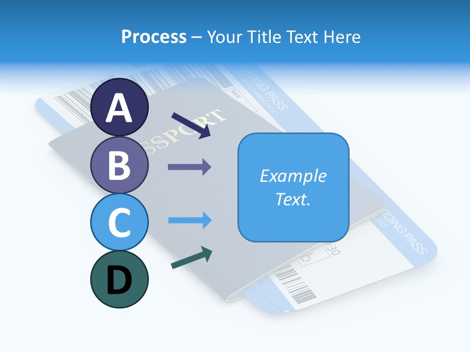 Barcode Flight Business PowerPoint Template