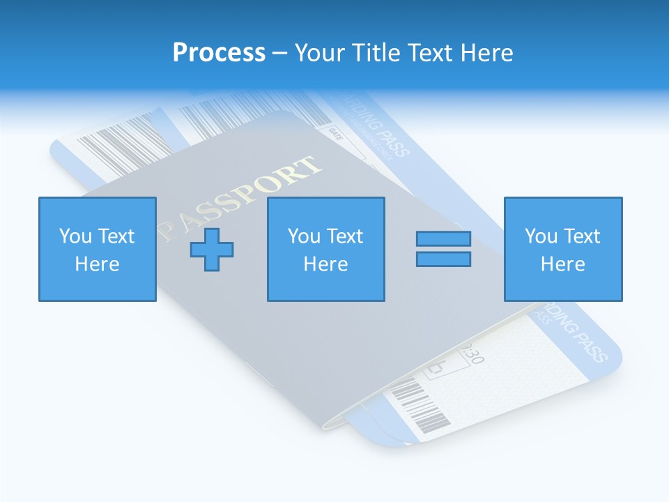 Barcode Flight Business PowerPoint Template