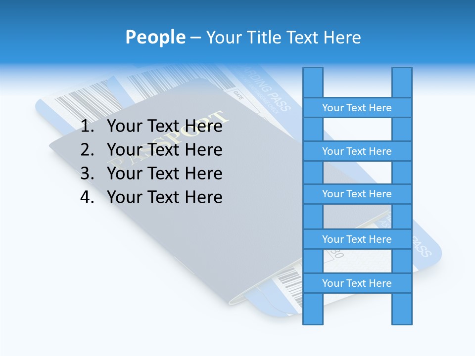 Barcode Flight Business PowerPoint Template