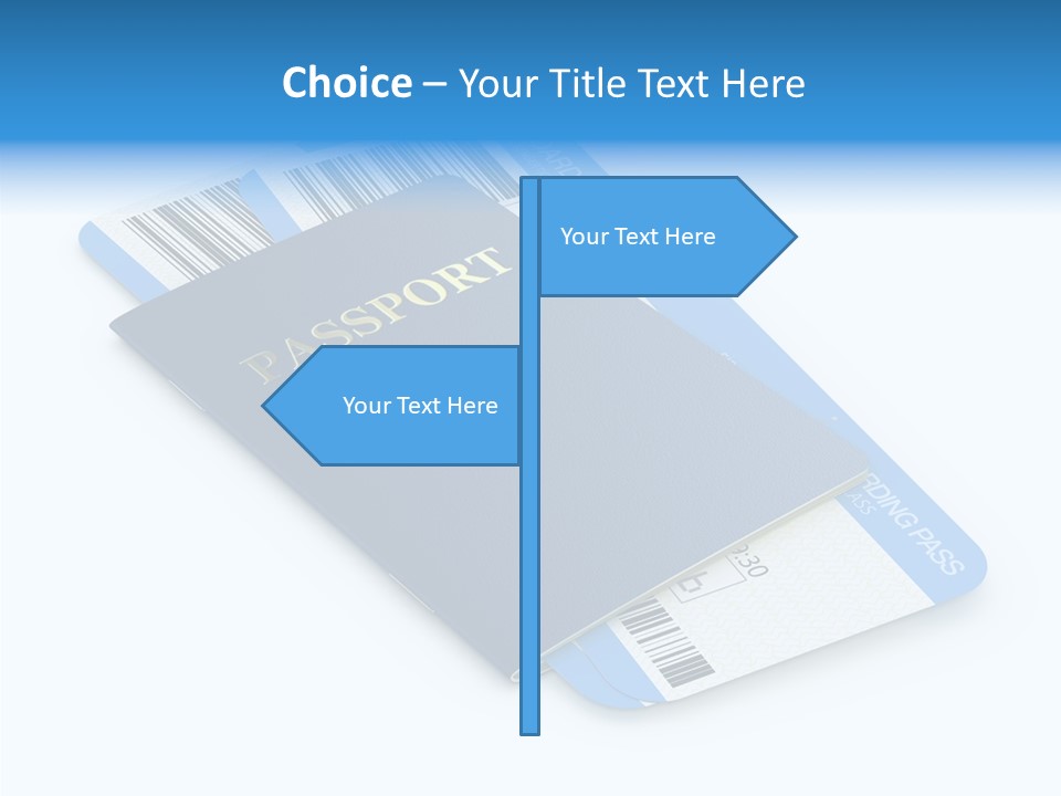 Barcode Flight Business PowerPoint Template