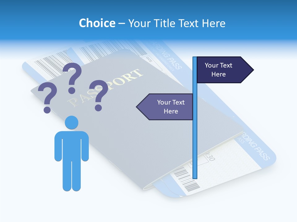 Barcode Flight Business PowerPoint Template