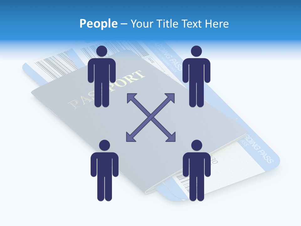 Barcode Flight Business PowerPoint Template