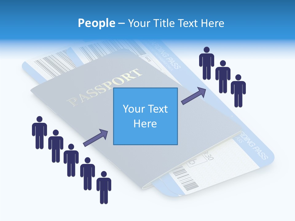 Barcode Flight Business PowerPoint Template