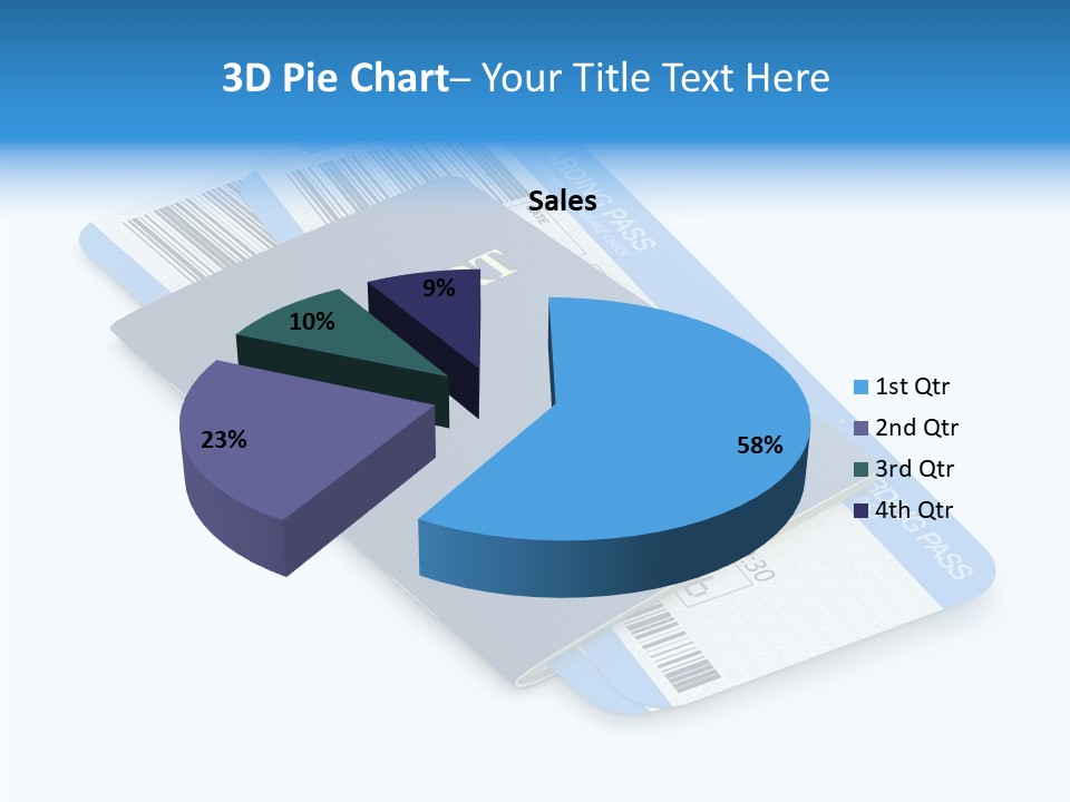 Barcode Flight Business PowerPoint Template