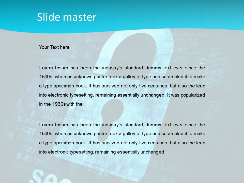 Internet Network Binary PowerPoint Template