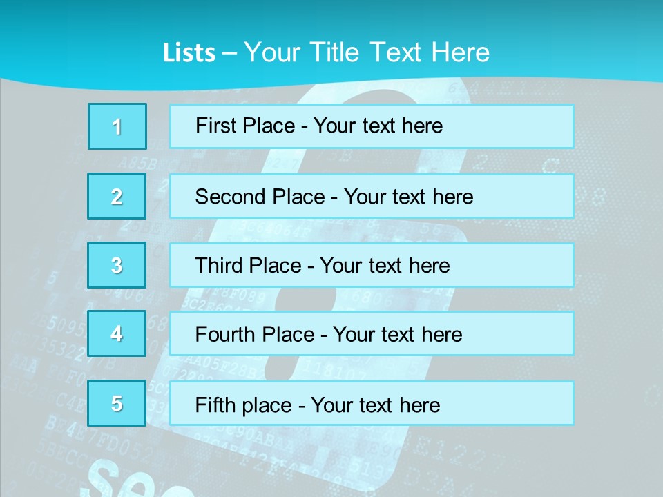 Internet Network Binary PowerPoint Template