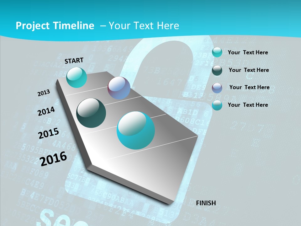 Internet Network Binary PowerPoint Template