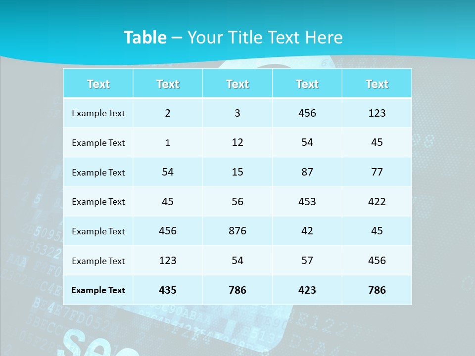 Internet Network Binary PowerPoint Template