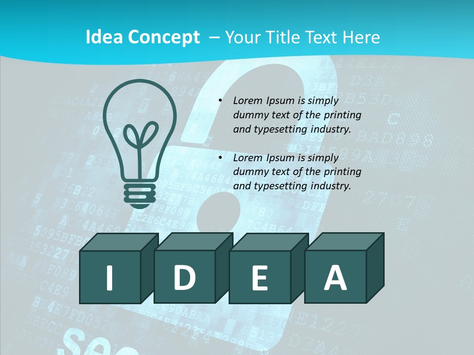 Internet Network Binary PowerPoint Template