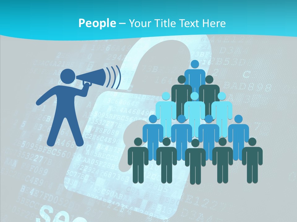 Internet Network Binary PowerPoint Template