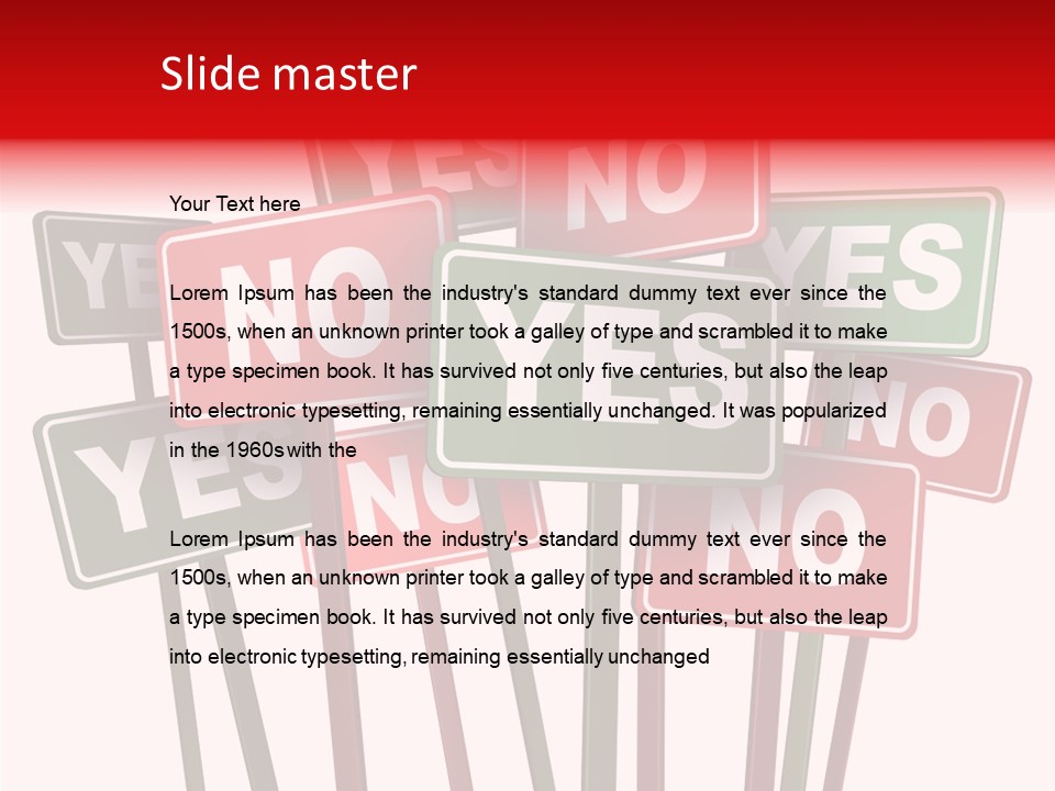Vote Stop Choose PowerPoint Template