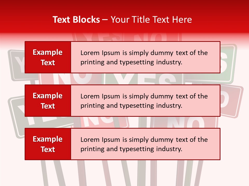 Vote Stop Choose PowerPoint Template