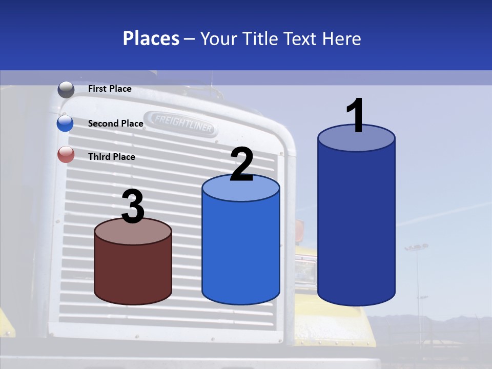 Transport Blue Yellow PowerPoint Template