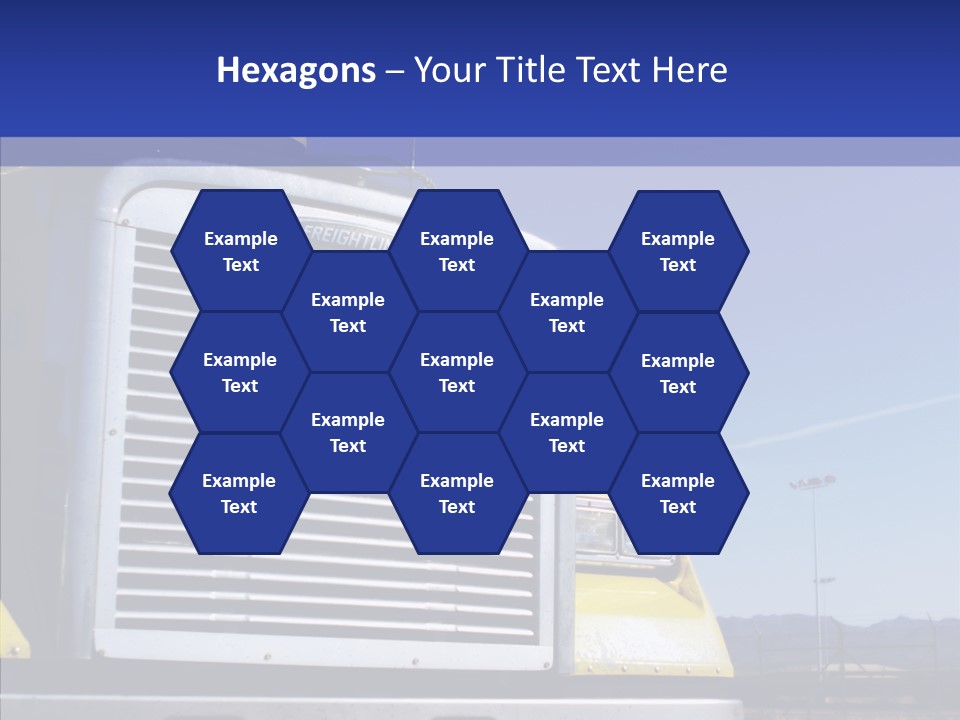 Transport Blue Yellow PowerPoint Template