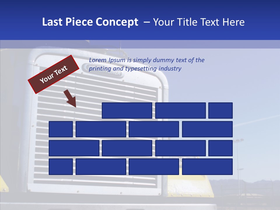 Transport Blue Yellow PowerPoint Template