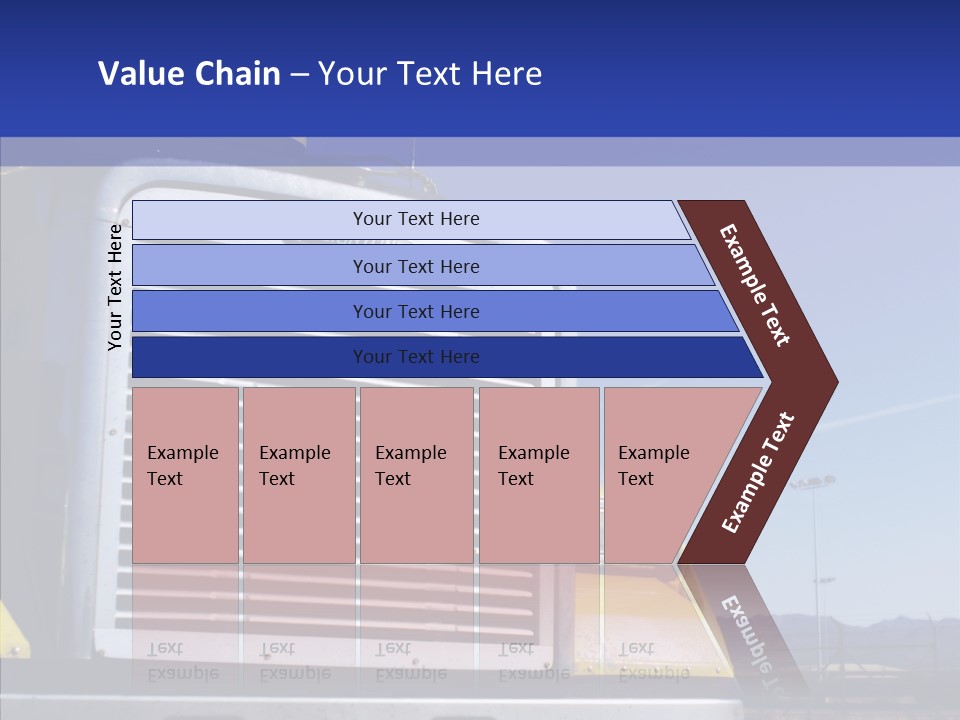 Transport Blue Yellow PowerPoint Template