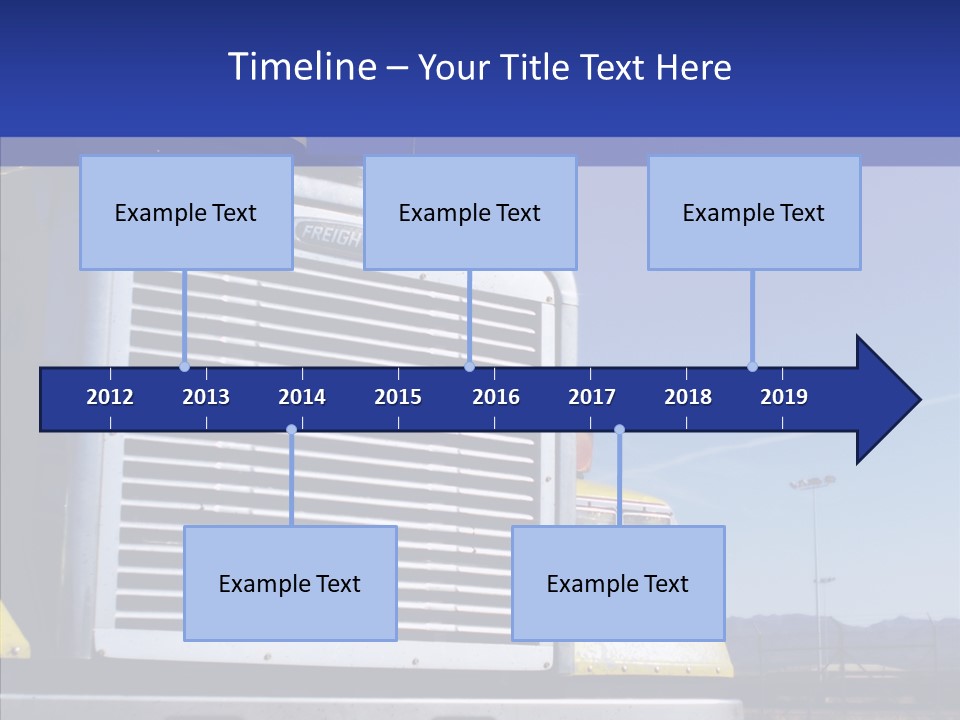 Transport Blue Yellow PowerPoint Template