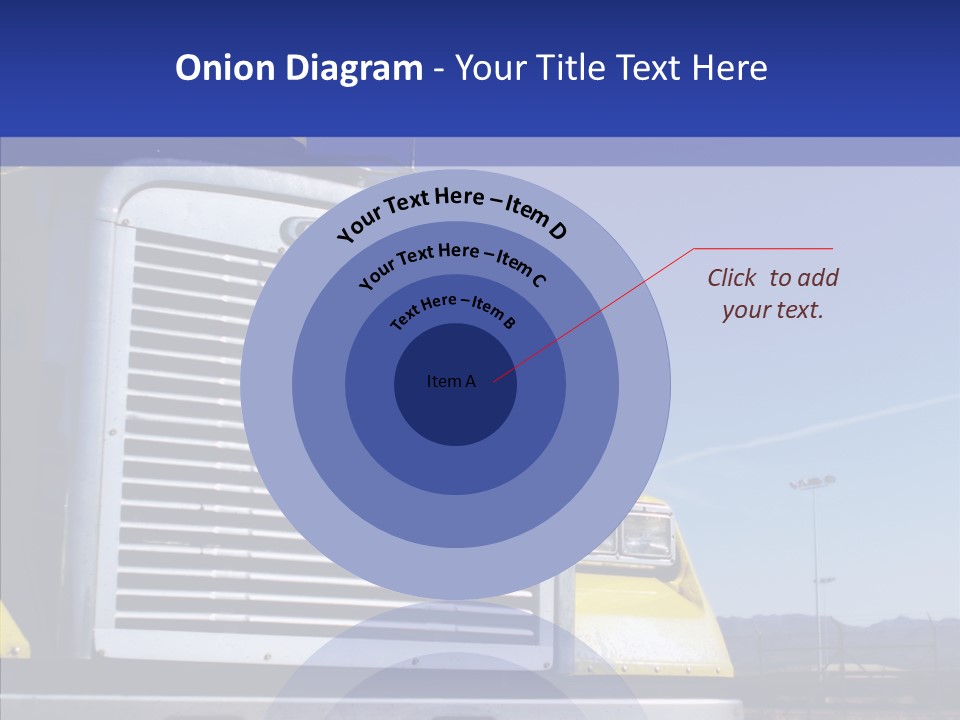 Transport Blue Yellow PowerPoint Template