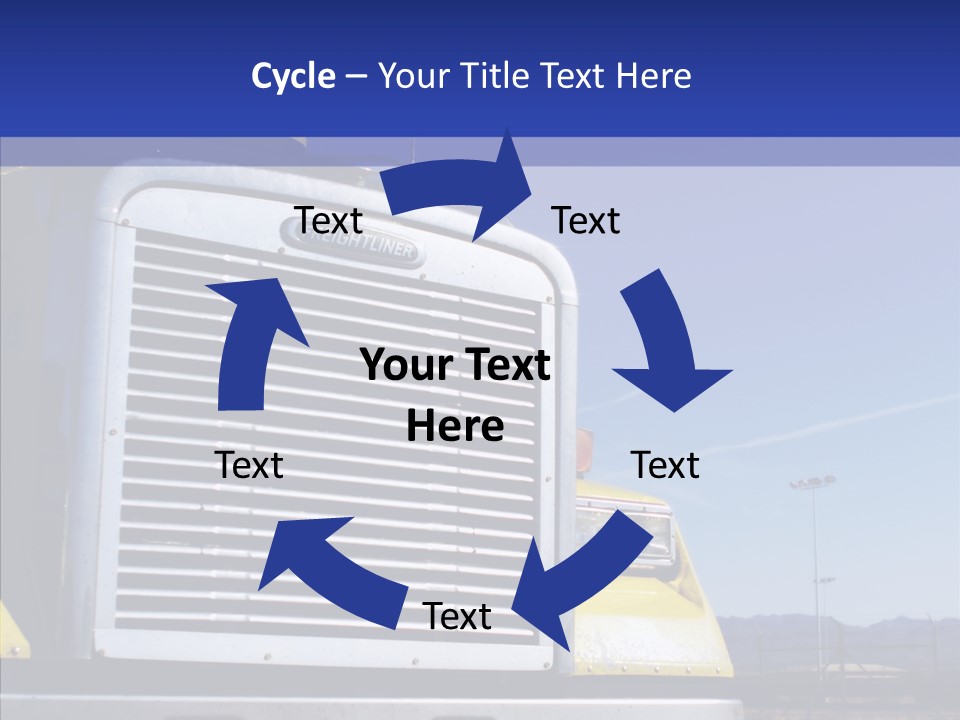 Transport Blue Yellow PowerPoint Template