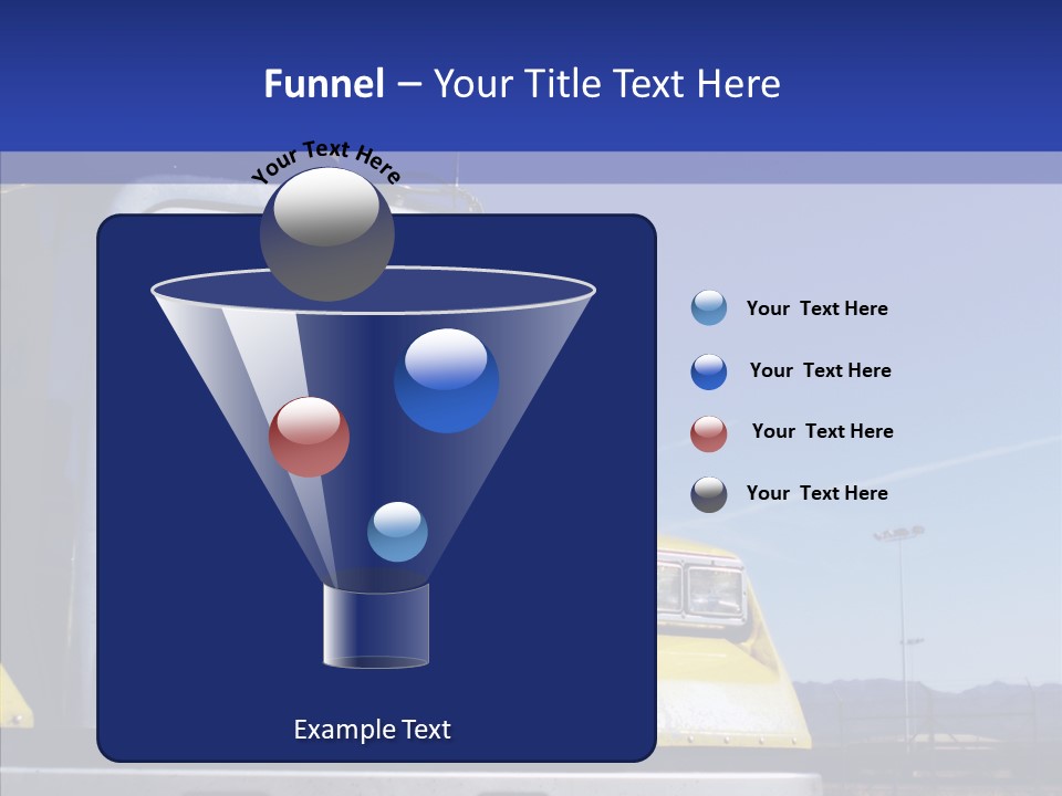Transport Blue Yellow PowerPoint Template