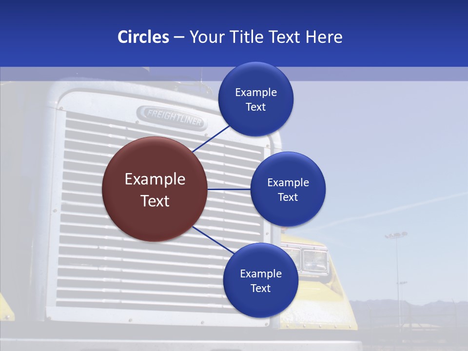 Transport Blue Yellow PowerPoint Template