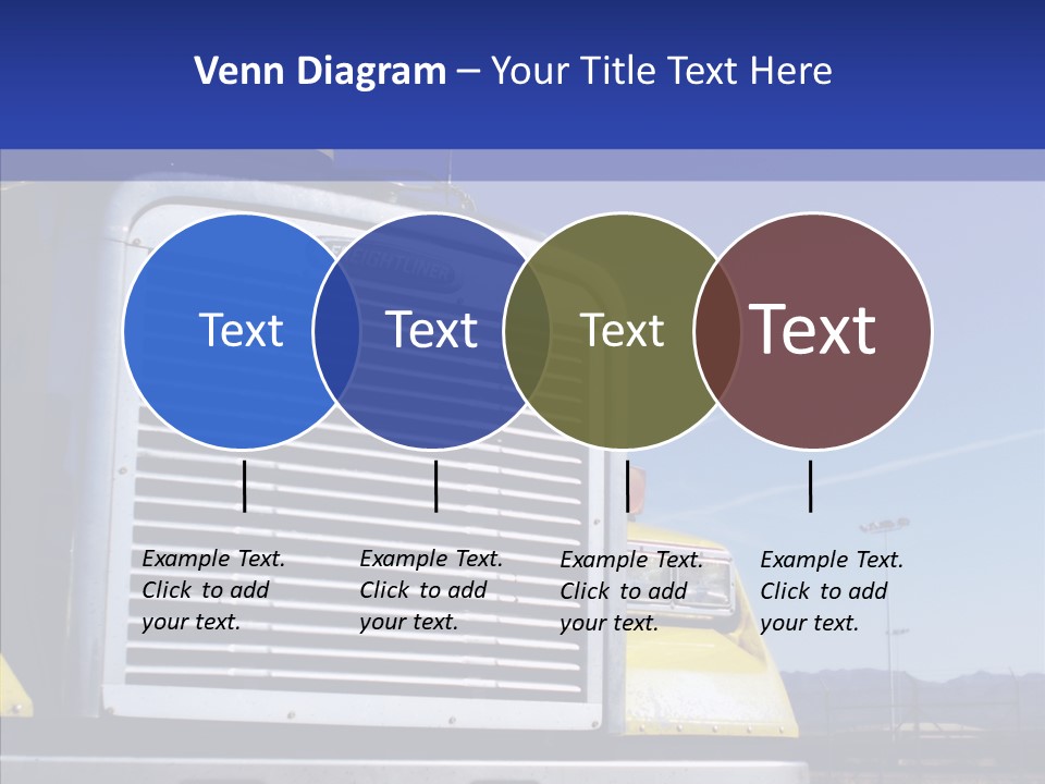 Transport Blue Yellow PowerPoint Template