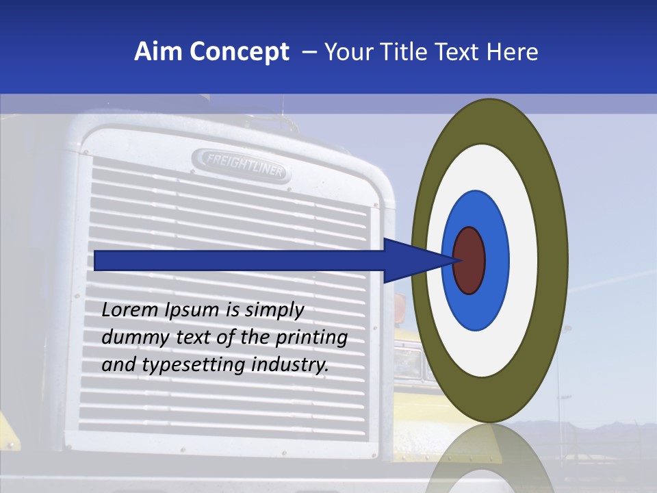 Transport Blue Yellow PowerPoint Template