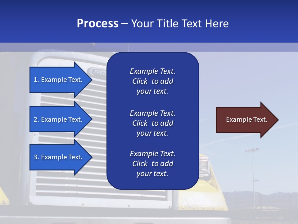 Transport Blue Yellow PowerPoint Template
