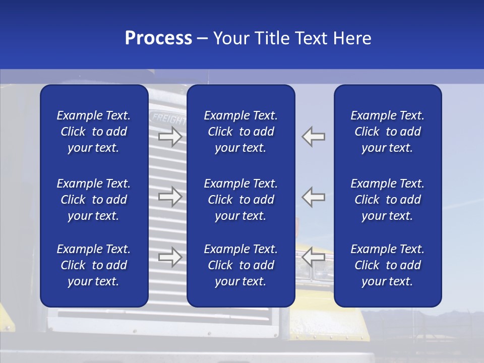 Transport Blue Yellow PowerPoint Template
