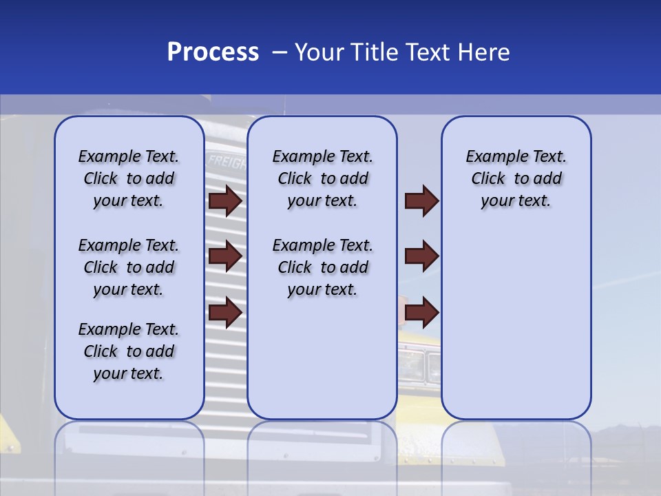 Transport Blue Yellow PowerPoint Template