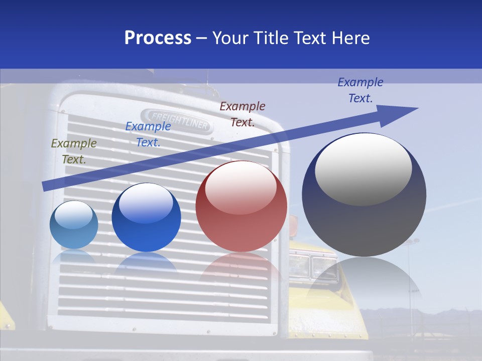 Transport Blue Yellow PowerPoint Template