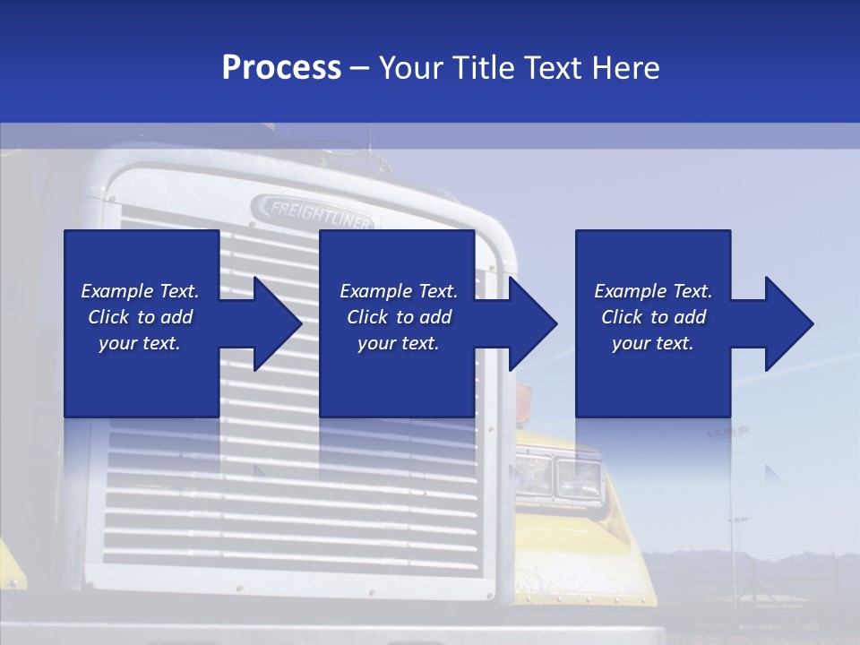 Transport Blue Yellow PowerPoint Template
