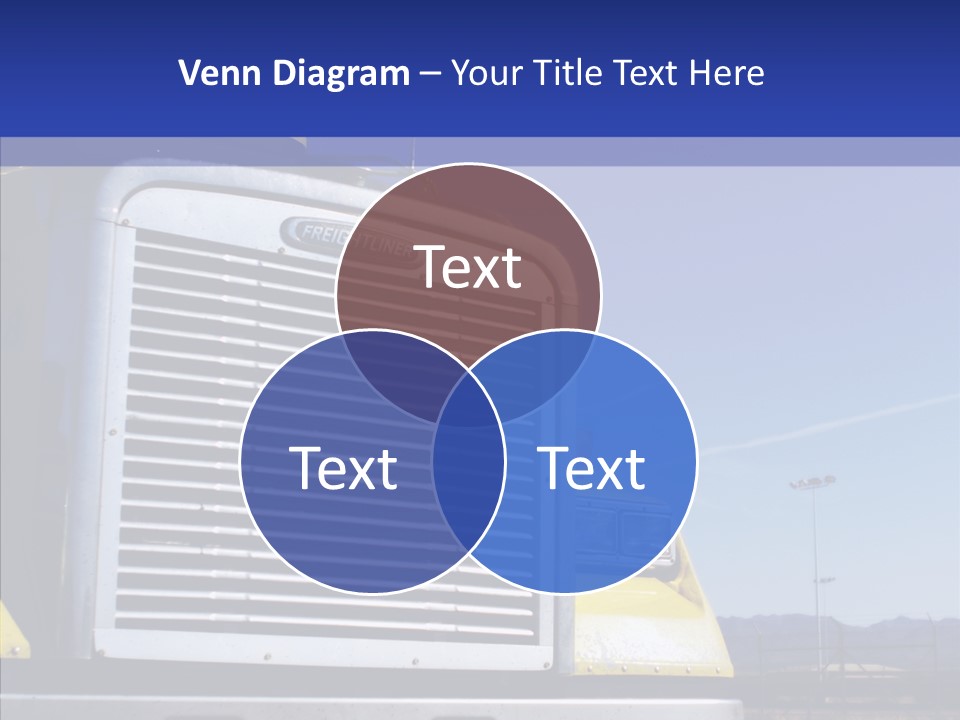 Transport Blue Yellow PowerPoint Template