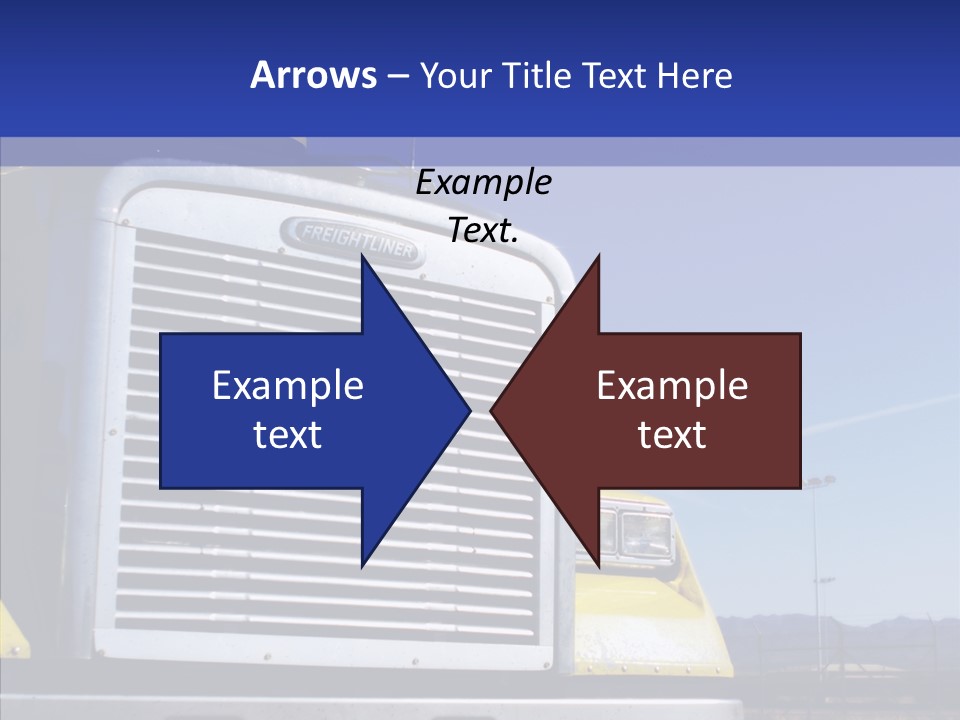 Transport Blue Yellow PowerPoint Template