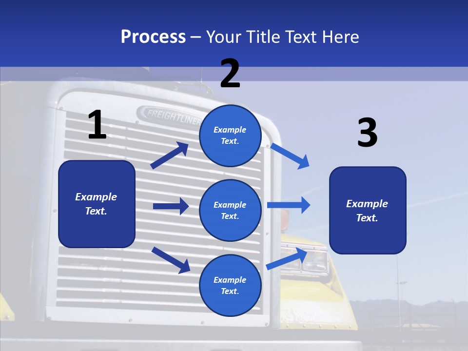 Transport Blue Yellow PowerPoint Template