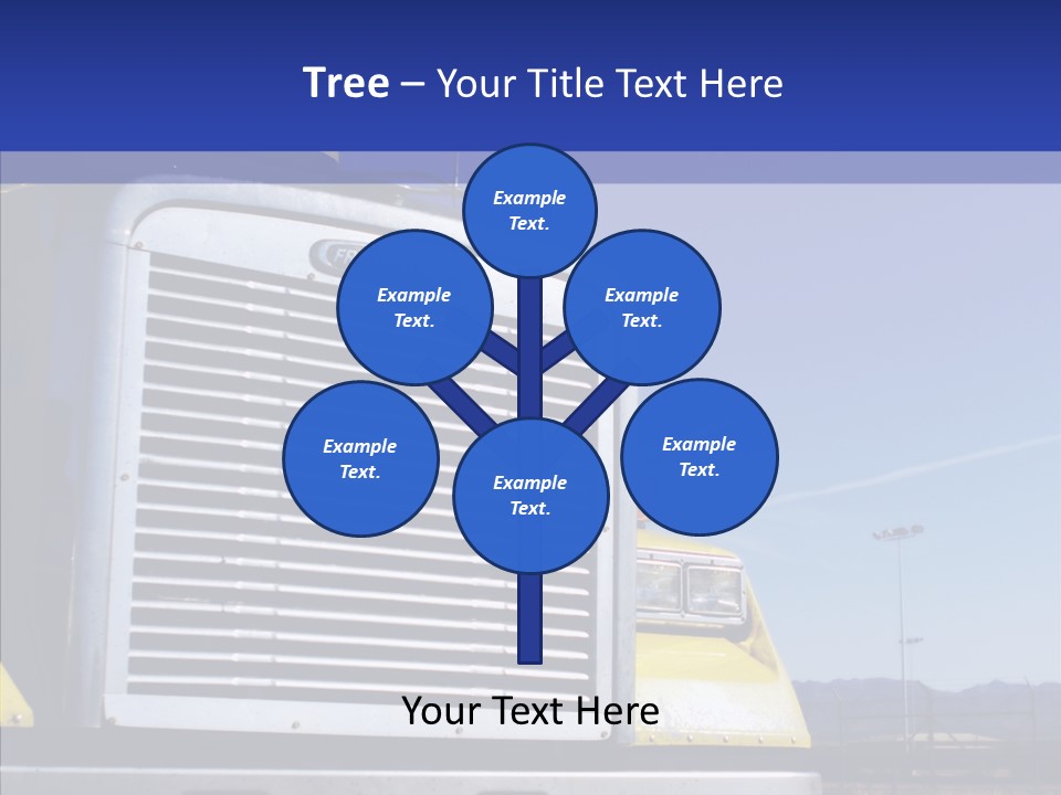 Transport Blue Yellow PowerPoint Template