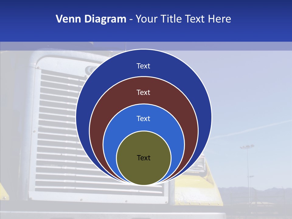 Transport Blue Yellow PowerPoint Template