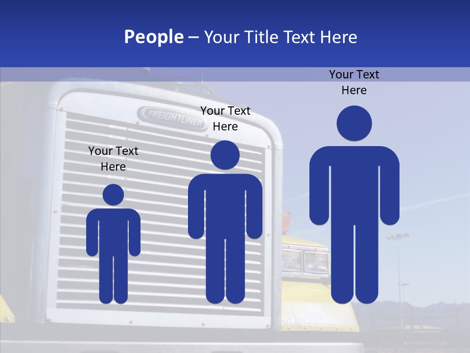 Transport Blue Yellow PowerPoint Template