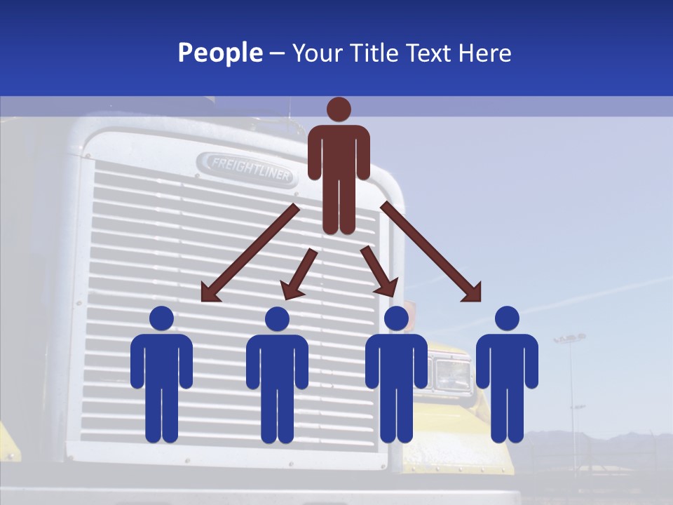 Transport Blue Yellow PowerPoint Template