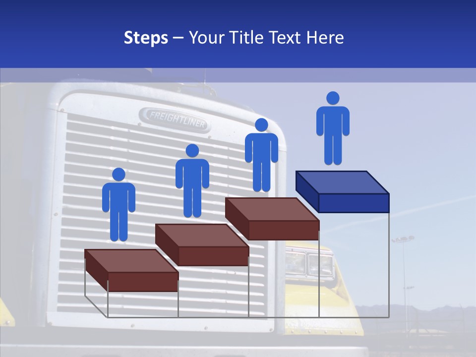 Transport Blue Yellow PowerPoint Template