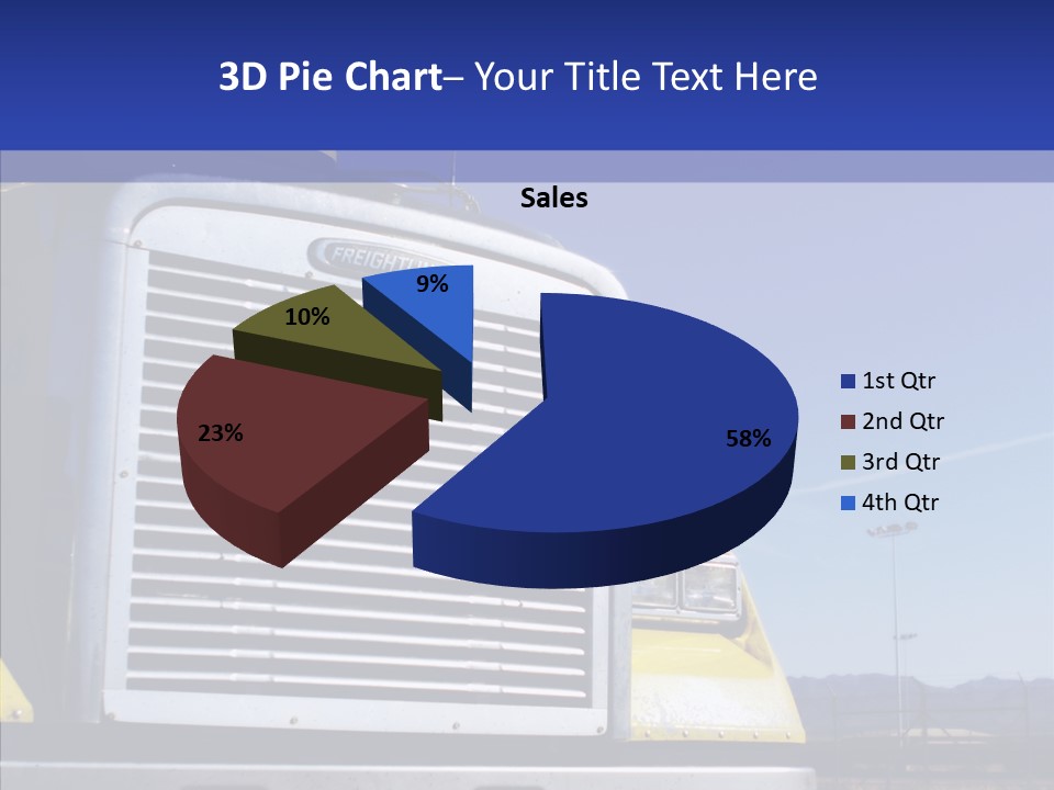 Transport Blue Yellow PowerPoint Template