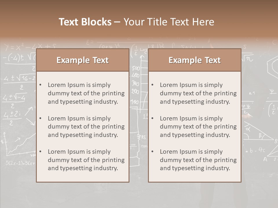 Manager Formula Mathematics PowerPoint Template