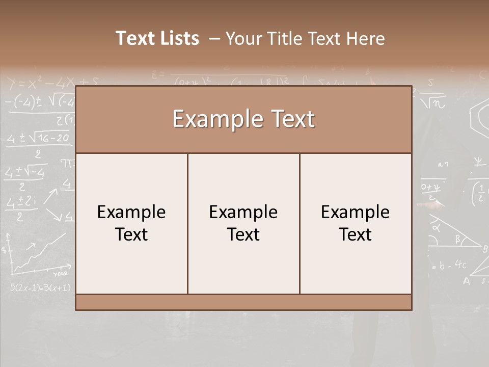 Manager Formula Mathematics PowerPoint Template